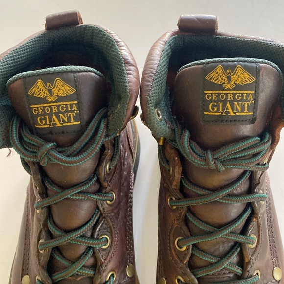Georgia Giant Brown Leather Boots G6274 Size 8 main image 5